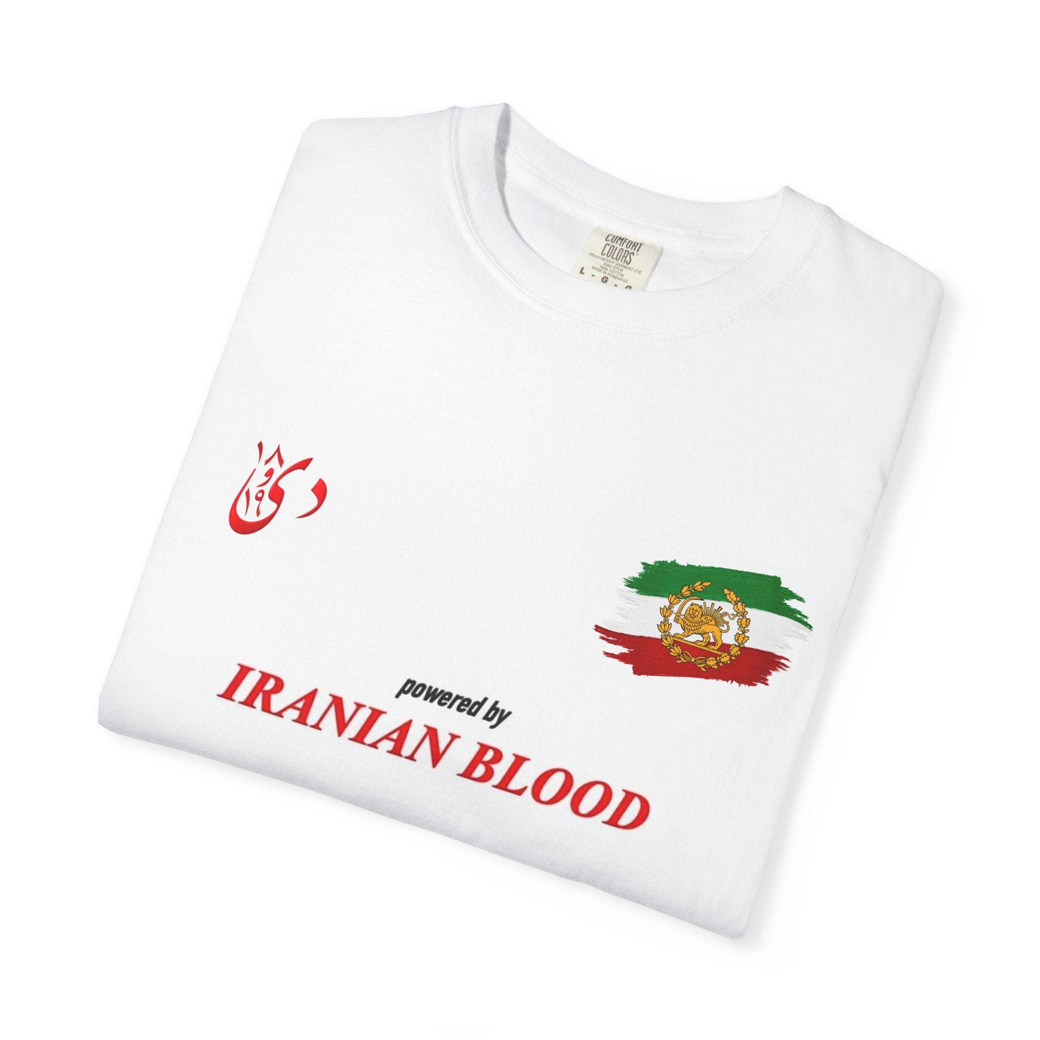 #11 MY FLAG - Iranian Blood T-shirt | LION SUN 11 back number