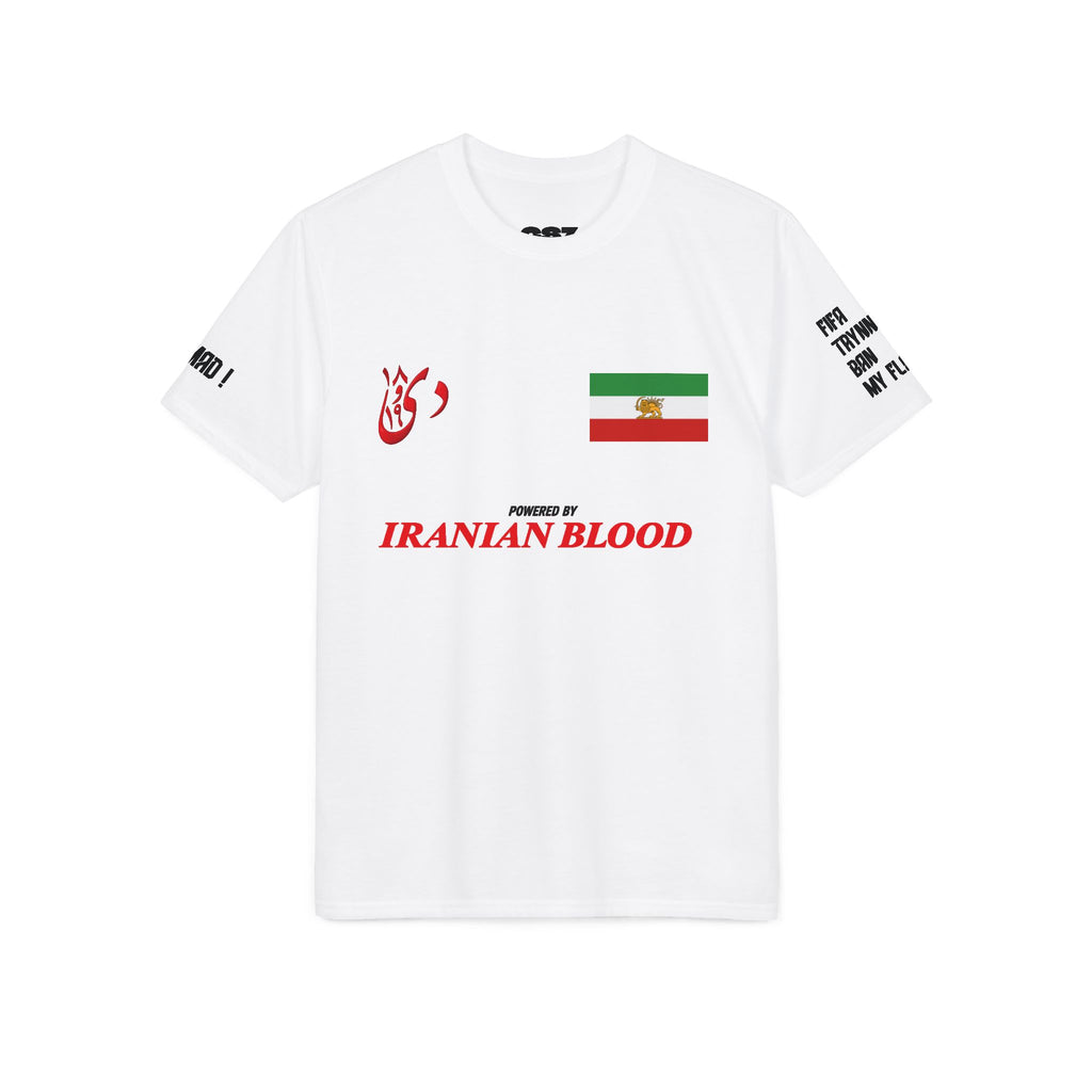 21 EXCLUSIVE TEE — Powered By Iranian Blood Edition